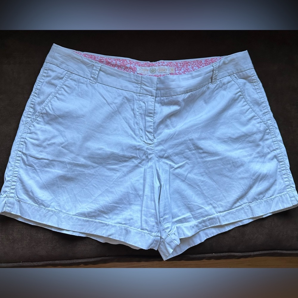 J. CREW White, Broken-In Classic, Twill Shorts w/Pockets Sz. 12